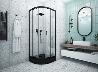Душевое ограждение "Classic Black"